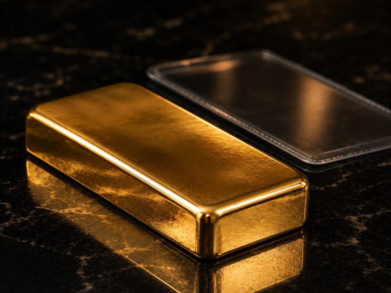 Lingote de oro de inversión de 20 gramos